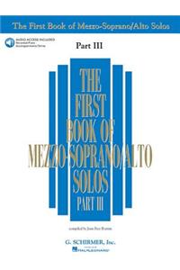 First Book of Mezzo-Soprano Solos - Part III Book/Online Audio