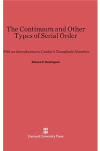 Continuum and Other Types of Serial Order