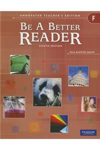 Be a Better Reader Level F Ate
