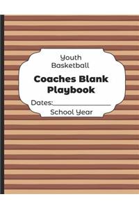Youth Basketball Coaches Blank Playbook Dates