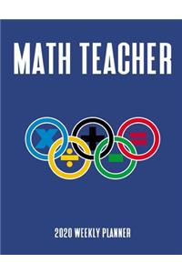 Math Teacher 2020 Weekly Planner