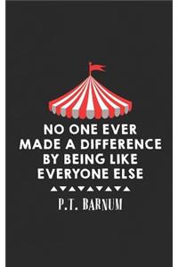 No One Ever Made a Difference by Being Like Everyone Else
