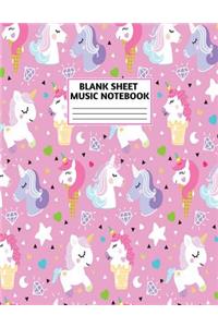 Blank Sheet Music Notebook