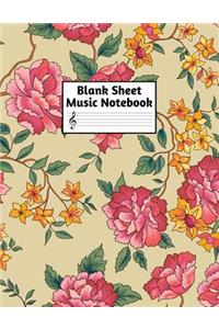 Blank Sheet Music Notebook