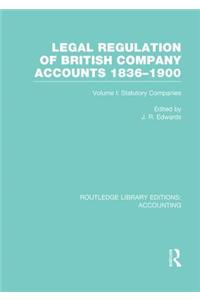 Legal Regulation of British Company Accounts 1836-1900 (Rle Accounting)