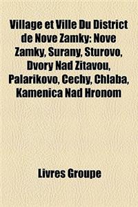 Village Et Ville Du District de Nove Zamky