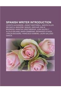 Spanish Writer Introduction