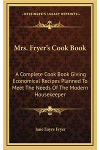 Mrs. Fryer's Cook Book