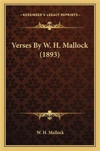 Verses by W. H. Mallock (1893)