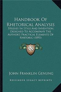 Handbook of Rhetorical Analysis