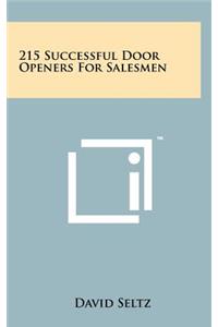215 Successful Door Openers for Salesmen