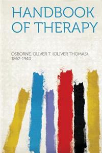 Handbook of Therapy