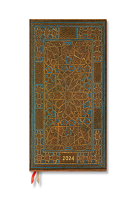 Paperblanks 2024 Midnight Star Cairo Atelier 12-Month Flexi Ultra Vertical 176 Pg 100 GSM