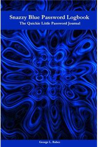 Snazzy Blue Password Logbook