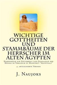 Wichtige Gottheiten und Stammbäume der Herrscher im alten Ägypten: Kompendium zur Götterwelt und Genealogie der Könige im Vergleich zu Manetho's "Aegyptiaca"