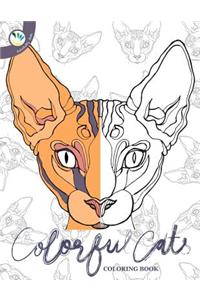 Colorful Cats Coloring Book