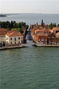 Aerial View of Boats on the Canal in Venice, Italy Journal