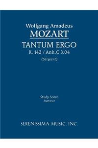 Tantum ergo, K.142 / Anh.C 3.04: Study score