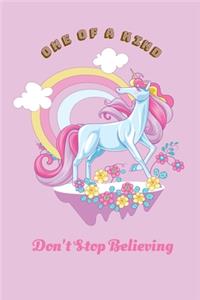 Unicorn Notebook Journal and Sketchbook with Quote