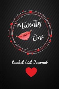 Twenty One Bucket List Journal