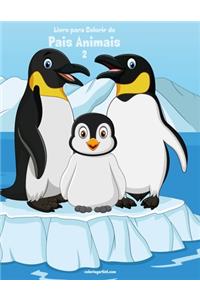 Livro para Colorir de Pais Animais 2