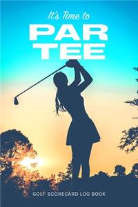 Golf Scorecard Log Book