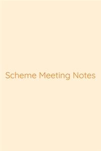 Scheme Meeting Notes Notebook