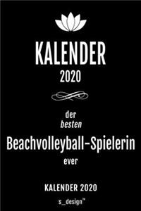 Kalender 2020 für Beachvolleyball-Spieler / Beachvolleyball-Spielerin