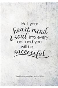 Weekly Success Planner for 2020