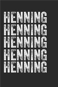 Name HENNING Journal Customized Gift For HENNING A beautiful personalized