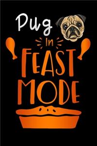 pug in feast mode