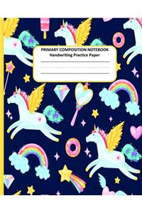 PRIMARY COMPOSITION NOTEBOOK Handwriting Practice Paper