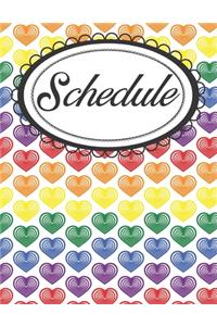 Rainbow Hearts Pride Daily Journal and Planner