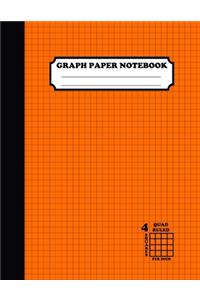 Graph Paper Notebook. Quad Ruled-4 Squares Per Inch