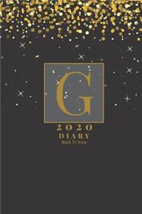 Personalised 2020 Diary Week To View Planner