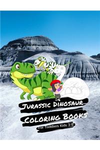 Jurassic Dinosaur Coloring Books For Toddlers Kids 3-8