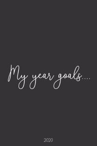 Weekly Planner Agenda 2020 My year goals