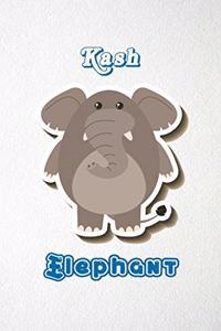 Kash Elephant A5 Lined Notebook 110 Pages