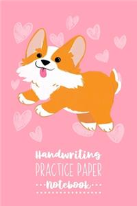 Handwriting Practice Paper Notebook