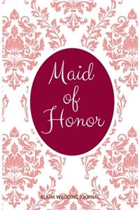 Maid of Honor Small Size Blank Journal-Wedding Planner&To-Do List-5.5