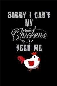 Sorry I can't my Chickens need me