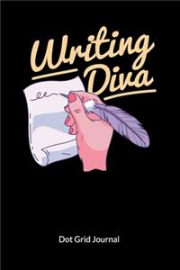 Writing Diva. Dot Grid Journal