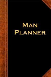 2020 Daily Planner For Men Man Planner Vintage Style 388 Pages