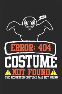 Error: 404 Costume Not Found: Halloween Ghost Programmer Computer Scientist