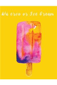 Watercolor ice cream