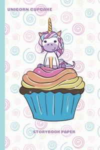 Unicorn Cupcake Storybook Paper