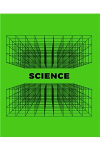 Green Futuristic Grid Notebook