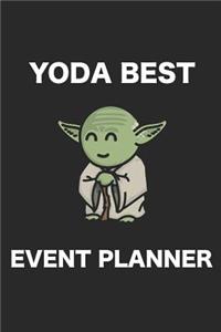 Yoda Best Event Planner: 6x9 Notebook, Ruled, Funny Event Planner Gifts, Blank Lined Journal, Sarcastic Office