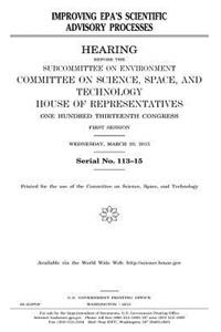 Improving EPA's scientific advisory processes