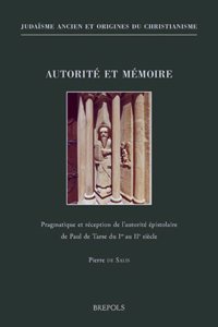 Autorite Et Memoire